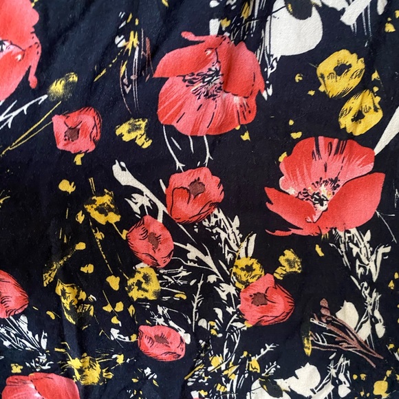 UMGEE Fall Floral Black & Red BOHO Festival Concert Tunic Dress poppy print - Picture 11 of 12